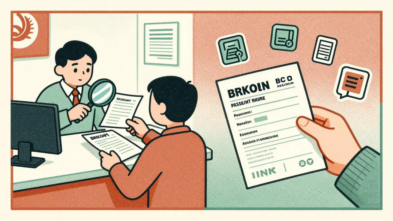 Человек подает документы в банк и получает реквизиты счета, вокруг — иконки переводов и оплат.