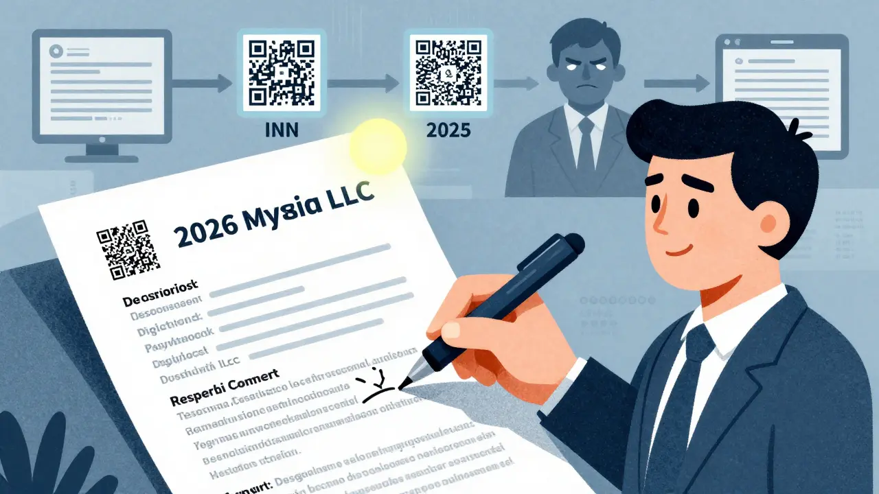 Цифровая подпись устава ООО в 2026 году с ИНН участников и QR-кодами