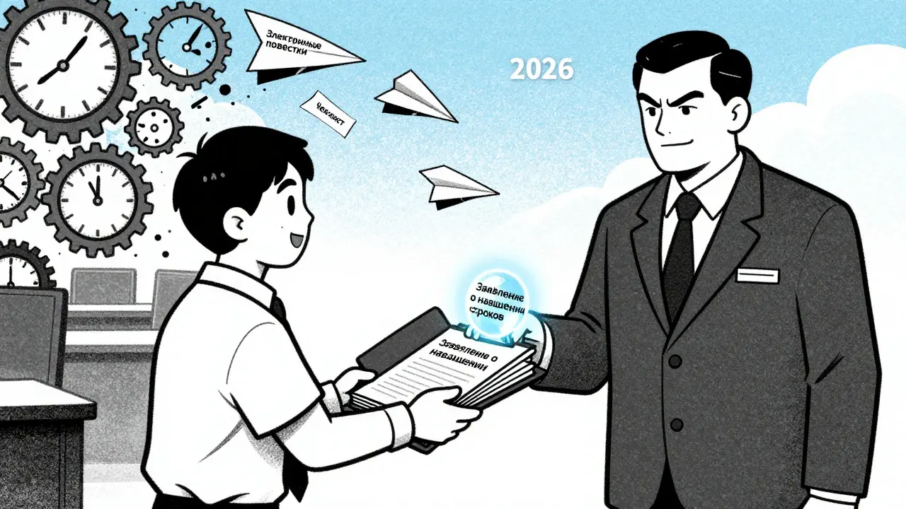 Гражданин передает документы председателю суда, который активирует ускорение процесса.