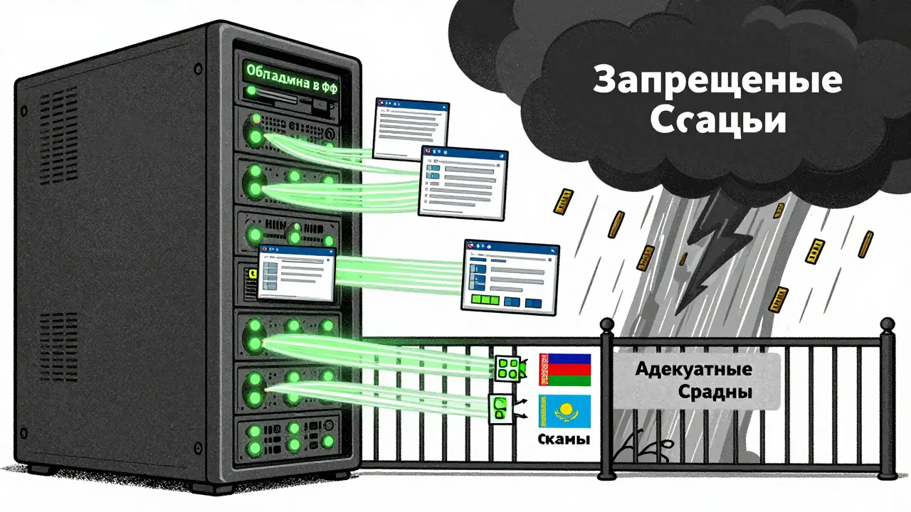 Данные сначала обрабатываются на российском сервере, затем разрешены только для стран с адекватной защитой.