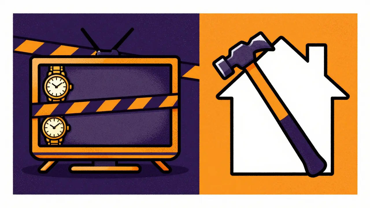 Предметы быта и имущество, подлежащее аресту приставами