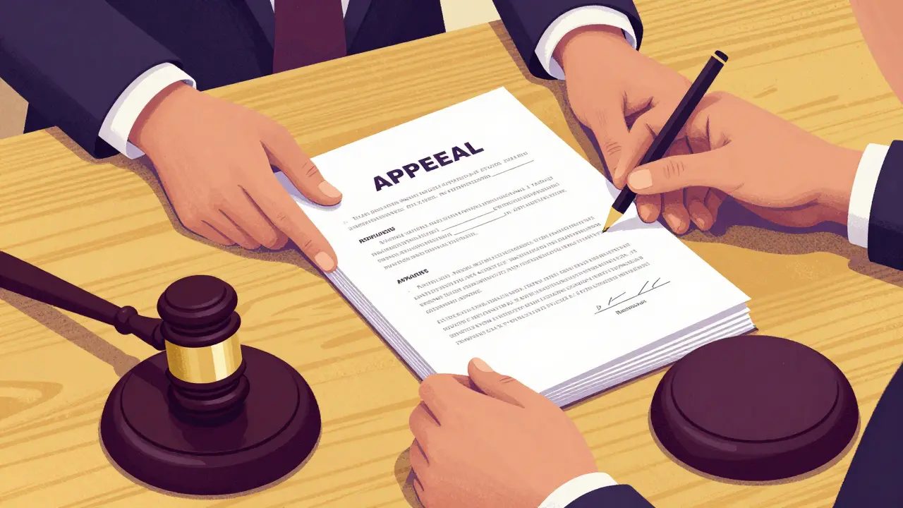 Юридические документы и судейский молоток в стиле ризографии