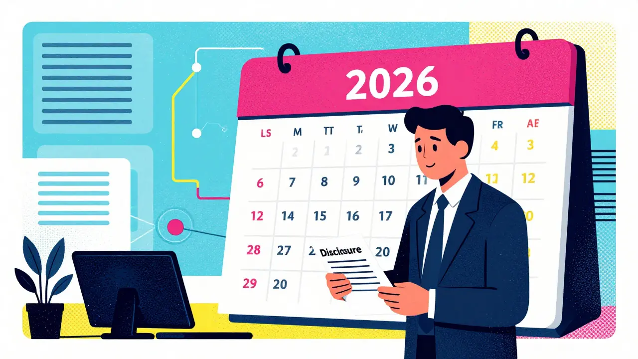 Раскрытие информации ПАО: полный календарь сроков и штрафов в 2026 году